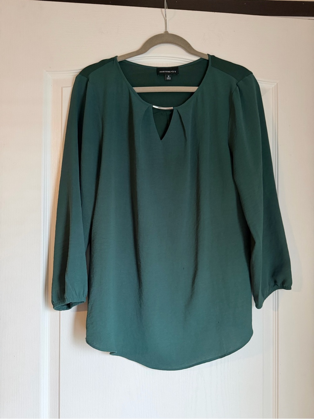Fortune + Ivy Forest Green Blouse